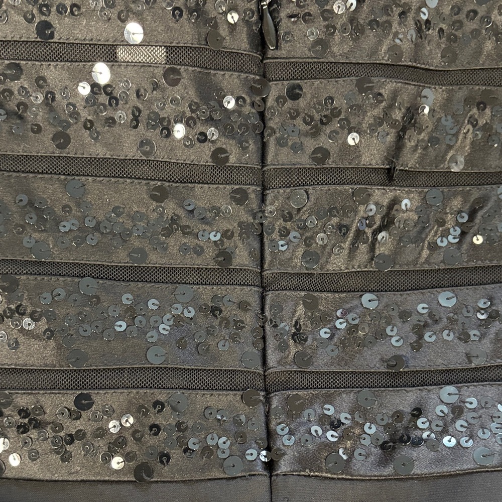 Chetta B Chic Black Dress with Sequin Detail - Picture 6 of 7